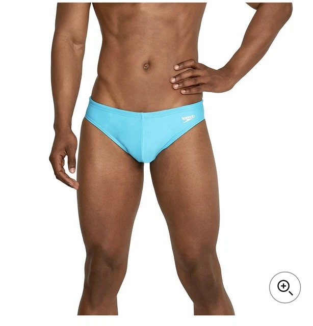 Speedo Solar 1" Men's Swim Brief Light blue  Competition Swim Bikini Bottom