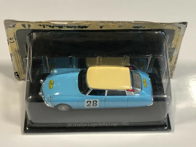 ATLAS NOREV UH Citroën DS ID 19 #28 Rallye Liège-Sofia-Liège 1962 1/43 Voiture