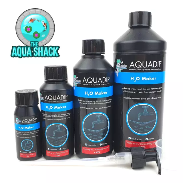 Aquadip H2O Maker - Dechlorinator Water Conditioner Tap Safe Neutralise Ammonia