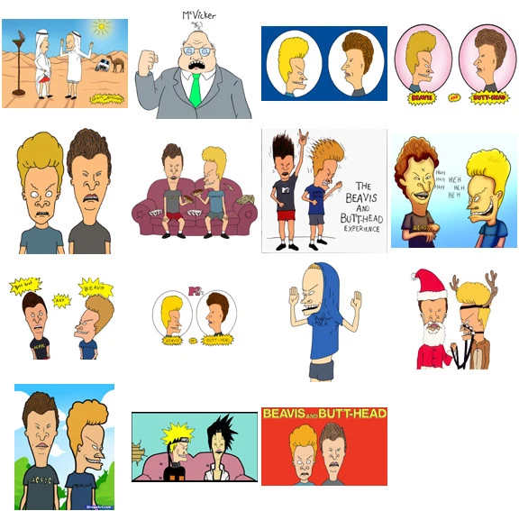 Beavis and Butthead Characters , iron on T shirt transfer. Choose image and size