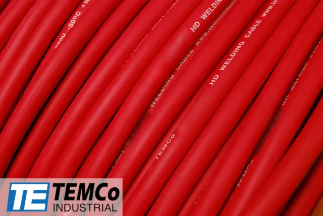 WELDING CABLE 4 AWG RED 225' FT BATTERY LEADS USA NEW Gauge Copper Solar