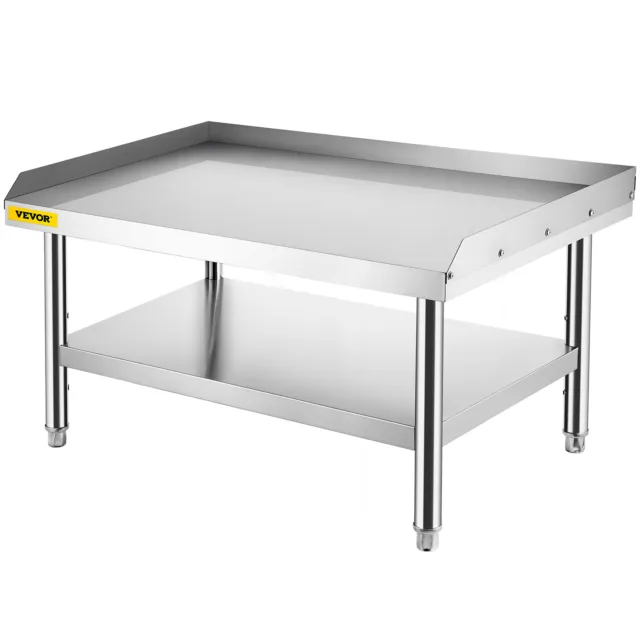 Stainless Steel Table 48X30in Restaurant Equipment Stand Grill Table Undershelf