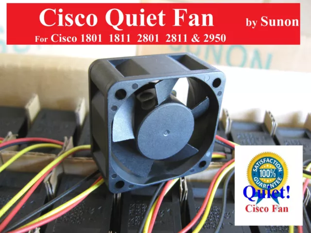 Quiet Version! Cisco Replacement fan for Cisco Routers & Switches 2801 2811 2950