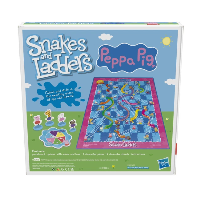 Hasbro Snake HASBRO SNAKES AND Ladders: Peppa Pig Edition Board Game for Kids Ages 3 ...