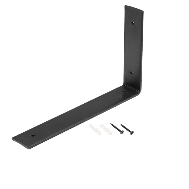 Wall Shelf Brackets 110lbs Heavy-duty Metal Shelf Supports L Corner Brace Black