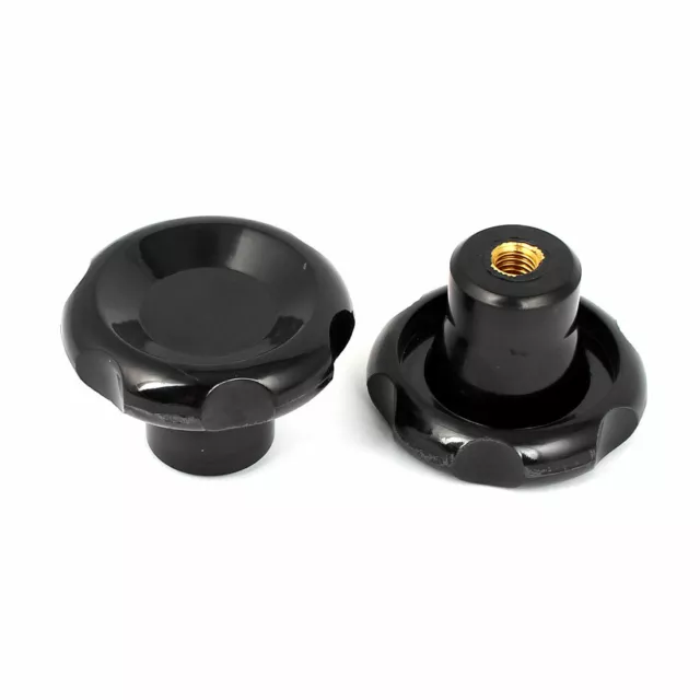 50mm Avec Filetage Femelle M8 Tête Serrage Dia. Visser Bouton 2Pcs