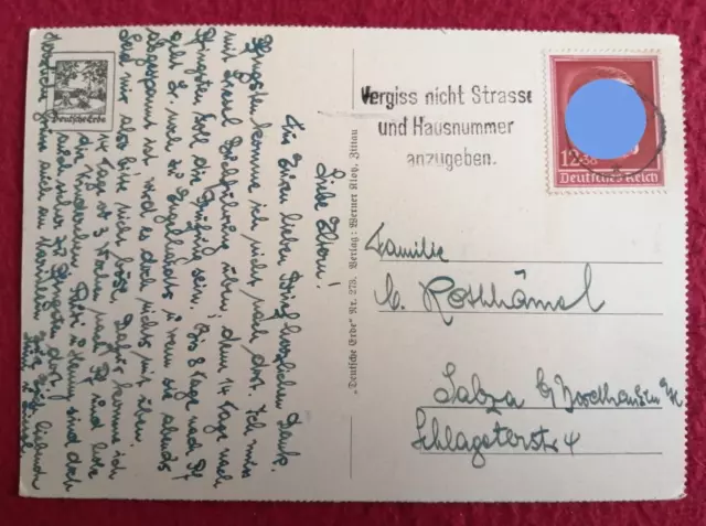 Deutsches Reich – Postkarte mit Michel-Nr. 664