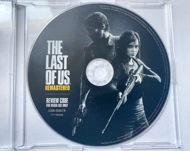 PS4 The Last Of US Remastered Promo Presse Disque seulement jeu video