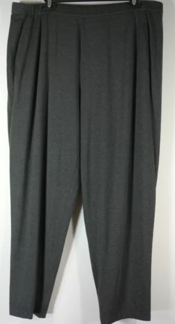 NEW Eileen Fisher System Slouchy Ankle Pants in Charcoal- Size XL #P2065