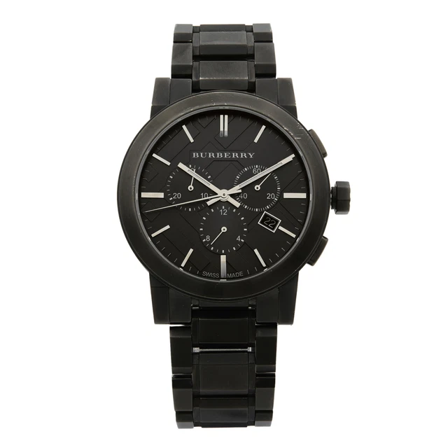 Burberry Chronograph Ion Plated Steel Gray Dial Quartz Mens Watch BU9354 Burberry Chronograph Ion Plated Steel Gray Dial Quartz Mens Watch BU9354
