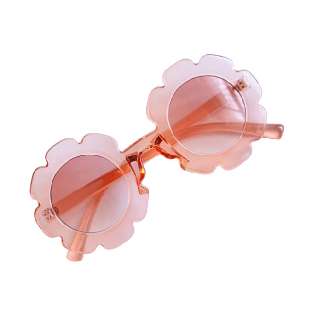Occhiali da sole rotondi bambini occhiali da sole festa ragazze occhiali con fiori