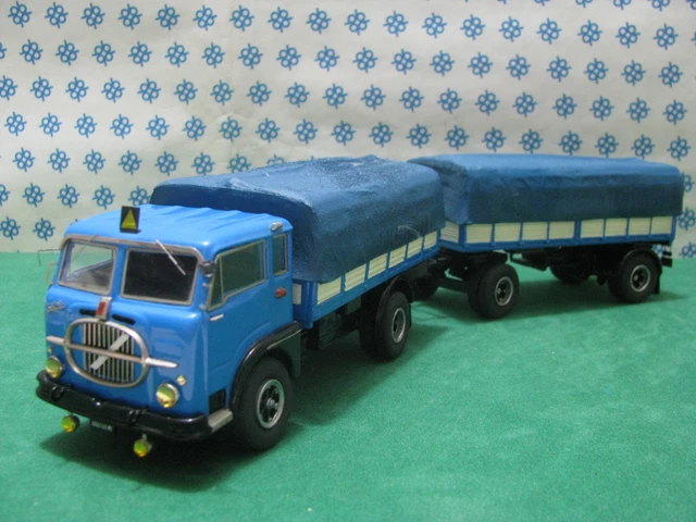Fiat 643 N Porte-voitures IXO Eaglemoss – Inclinez Remorques Gondrand – échelle 1/43 – 652999 – Résine