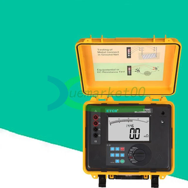Intelligent Equipotential Bonding Resistance Tester 0.0001Ω~30.00kΩ ETCR3700C