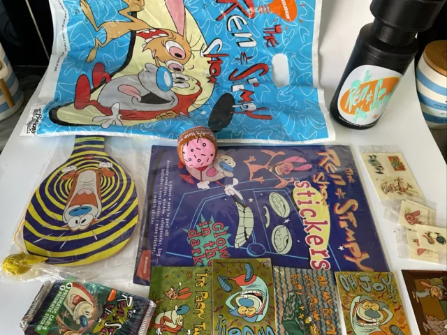 The Ren & Stimpy Show Nickelodeon Easter Show Bag Lot Assorted Items