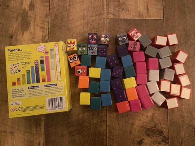 CBEEBIES NUMBER BLOCKS 1-10 Toy - Numberblocks 55 Click Together ...