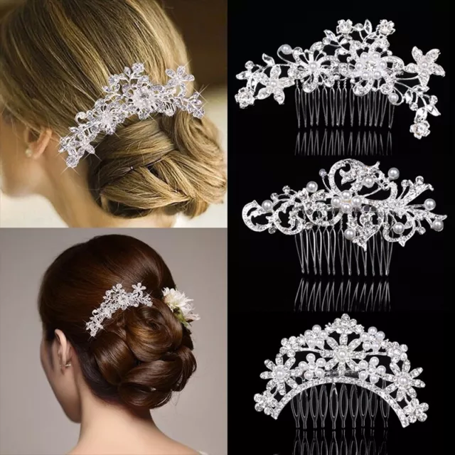 Women/Bridal Hair Comb Pearl Crystal Headpiece Wedding Hair Accessories Headwear