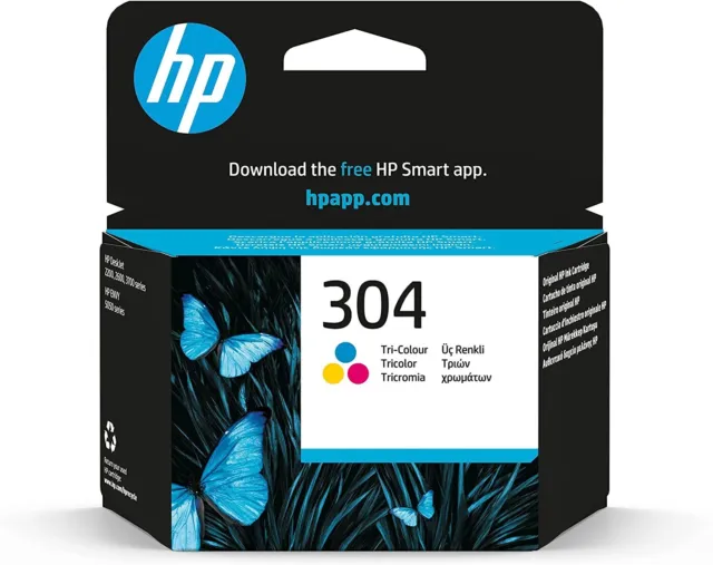 Cartuccia HP 304 inchiostro colore originale nuovo N9K05AE tricolor