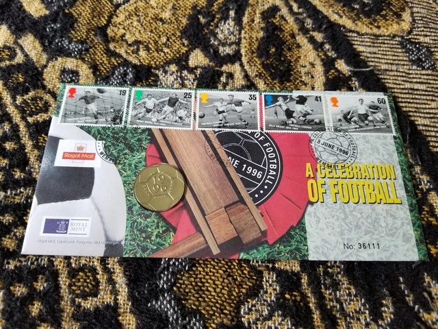 Great Britain First Day Cover - 2 Pounds 1996 - Celebration of Football - Q35