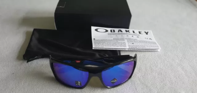 Oakley Turbine Prizm Sapphire mirror sunglasses Black Ink. OO9263-5663. New