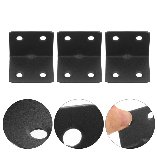 8 Pz Staffe Angolari Piatta, Squadrette Angolari Piastre Staffa Piatta Forata Per Legno, L Staffa Angolare Piatte, Supporto Piastre Di Giunzione Per - Foto 9