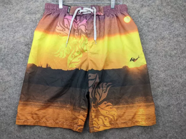 Pacific Surf by Exist Board Shorts Mens Size Medium Multicolor Swim Trunks