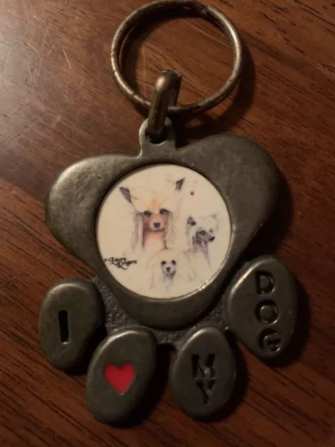 1996 Chinese Crested Keychain