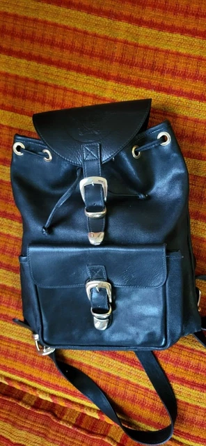 versace backpack leather black vintage rare gold designer 90s versace backpack leather black vintage rare gold designer 90s