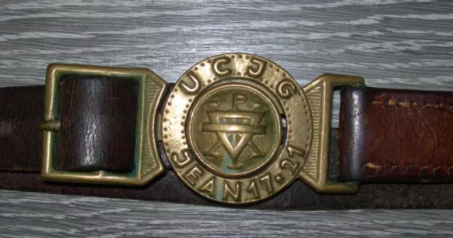 Old Unknown vintage Boy Scout leather belt