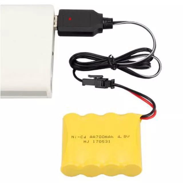 Charging Cable USB Battery Charger Ni-Cd Ni-MH Batteries Pack SM-2P Plug A.AY