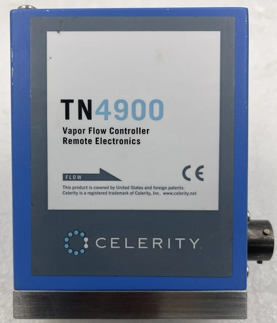 Celerity VC-4900MRH Vapor Flow Controller 10SCCM C7H8 Remote Electronics