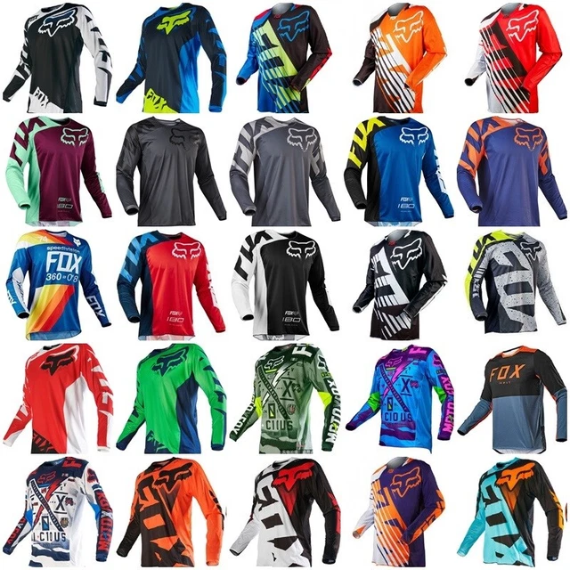 Unisex Fox Motorbike T-shirt Top Graphic Motocross Racing Long Sleeve Shirt Gift