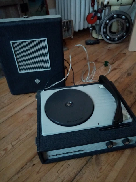Électrophone Telefunken Vintage - Tourne-disque Valise - Pour Pièces Détachées