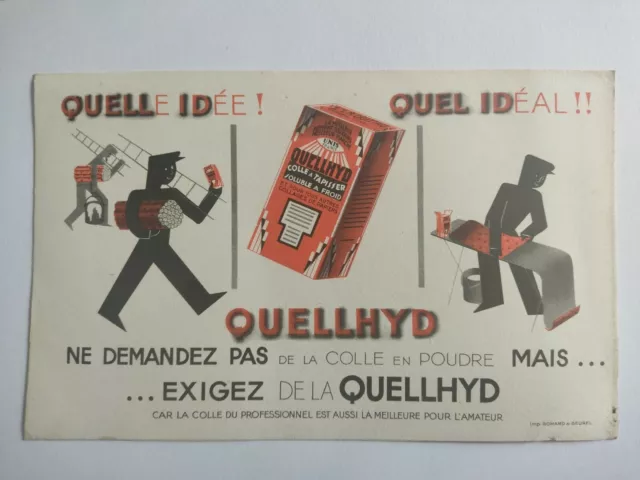 Ancien Buvard Publicitaire Quellhyd