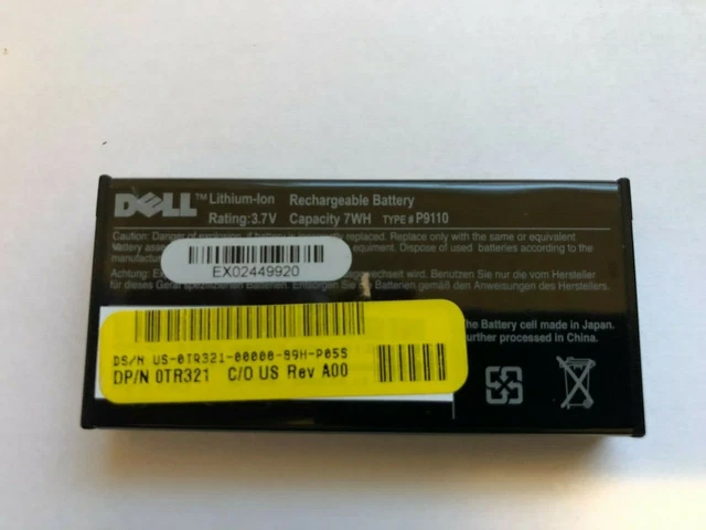 Dell Nu209 Perc 5I / 6I Raid Battery Tr321