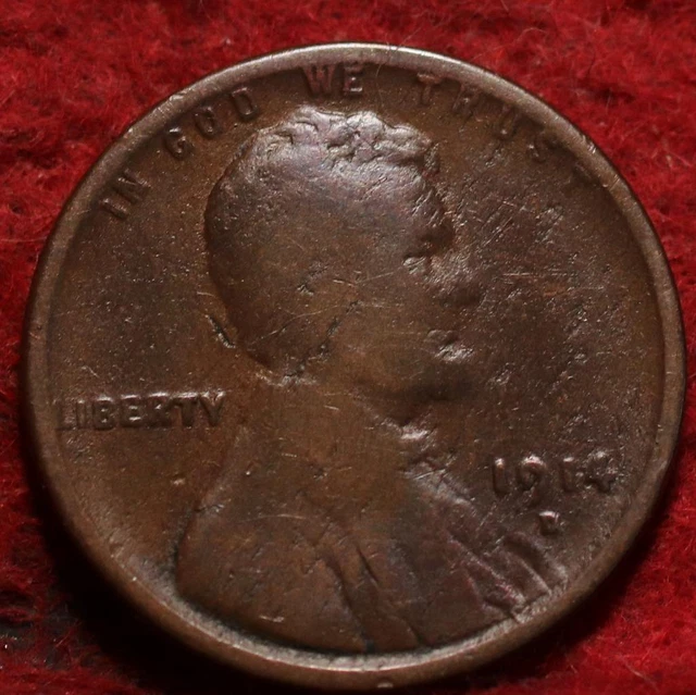 1914-D Denver Mint Copper Lincoln Wheat Cent