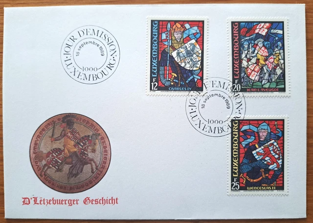 FDC 295 Histoire du Luxembourg  1989