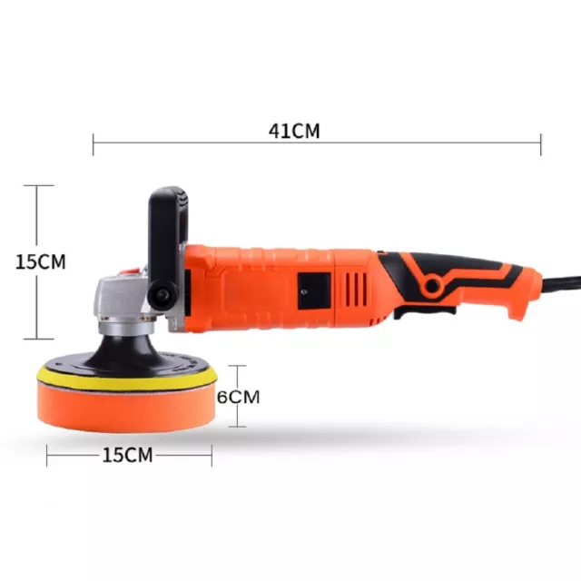 Electric Car Polisher Sander Buffer Polishing Machine Kit 1580W Variable Speed 3