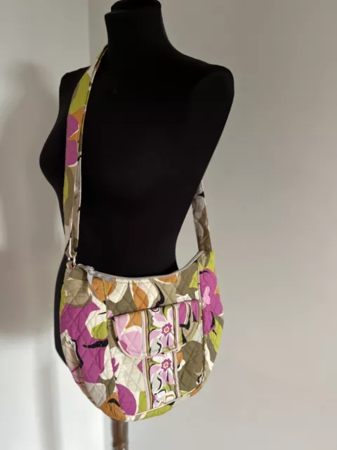 VERA BRADLEY Purple Punch Floral Crossbody Shoulder Bag