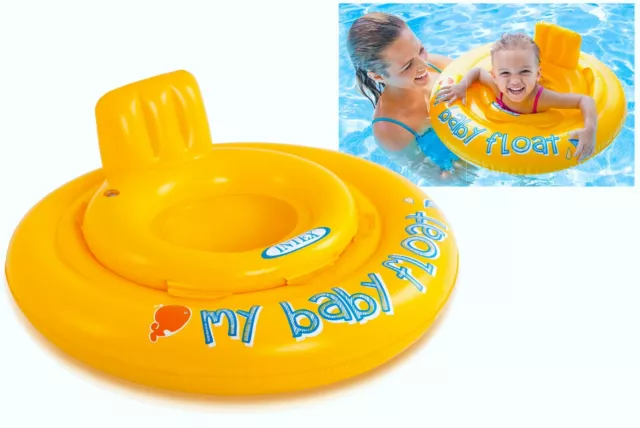 My Baby Float Swim Seat Support Pool Inflatable Aid Ring Pool - Ages 6-12 Months