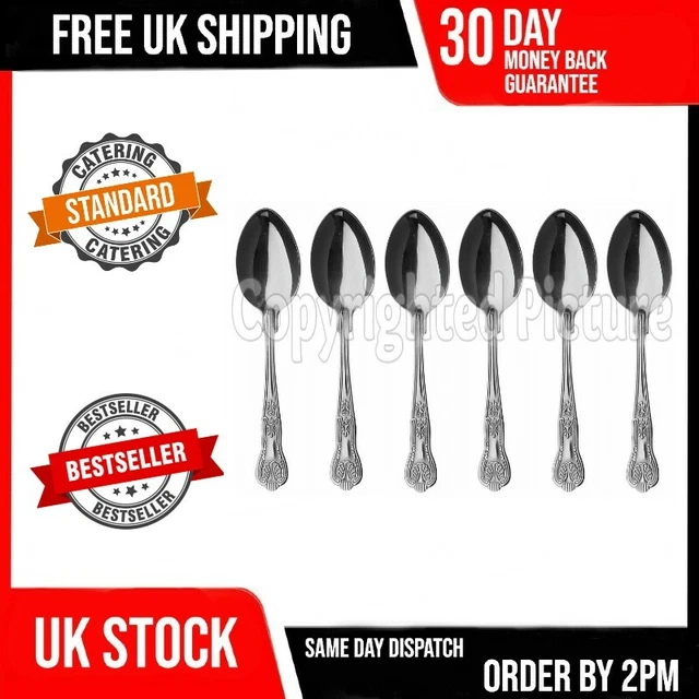 6 Kings Pattern Dessert Spoons Set Of Six Quality Design Desert Cutlery