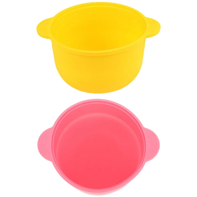 2 pz contenitore per fusione cera antiaderente ciotola per fusione cera ciotola in silicone per cera