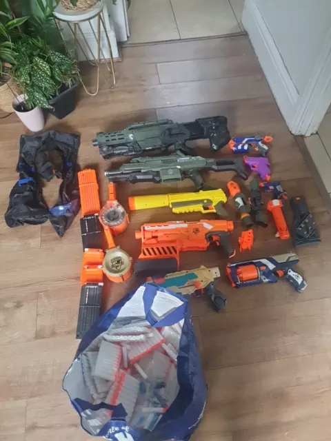 Huge nerf gun bundle and Accessories - Job Lot Loads Of Nerf Bullets