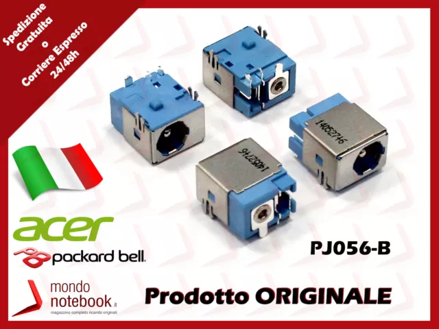 Connettore Alimentazione DC Power Jack PJ056-B 1,65mm Acer Aspire 5601