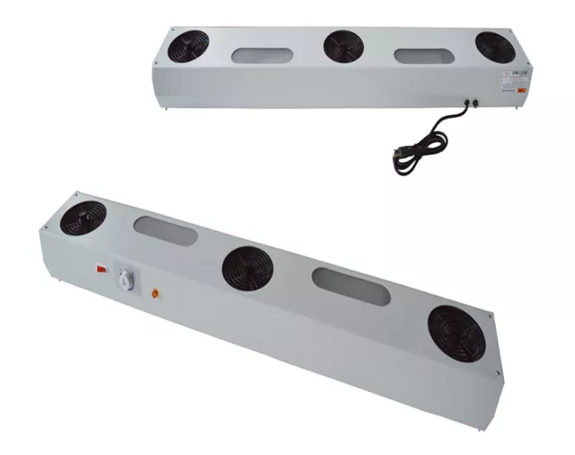 110V Industrial Anti-static MOOMA Ma-3F Suspended 3-heads Ion Fan Fast&Efficient