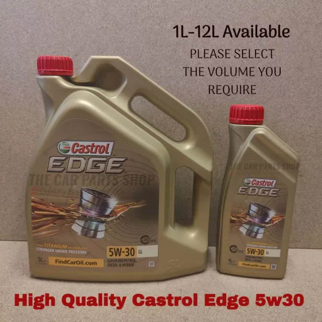 CASTROL EDGE 5W30 Ll Motor Oil Ll-04 504-507 Approved £21.96