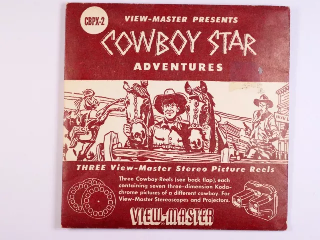 View-Master Cowboy Star Adventures 3 reel packet 950, 955, 960 - GE1