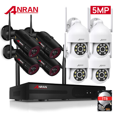 Radio CCTV telecamera di sorveglianza SET WLAN esterno 5mp AUDIO TELECAMERA IP System 2tb HDD 