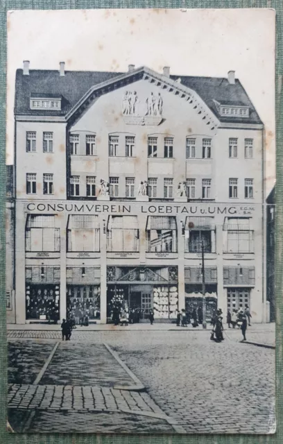 Ak Dresden Löbtau. Geschäftshaus Consumverein, Kesselsdorferstr. 22. um 1910