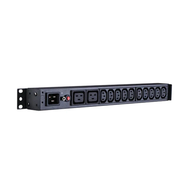 CyberPower-1U Basic PDU (PDU20BHVIEC12Ra) 16Amp input/output - 12x IEC-320 (2-C1