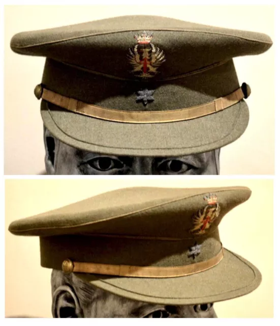 Spain, General Franco, Ensign's visor cap of the infantry troops. Good.